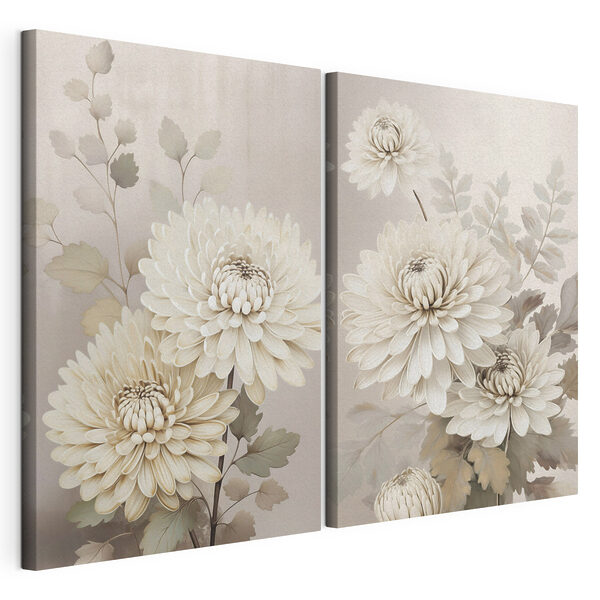 Delicate blooms in soft shades