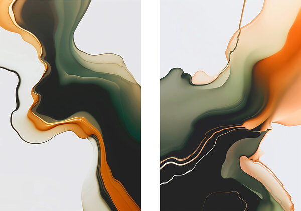 Flowing colors in harmonious patterns