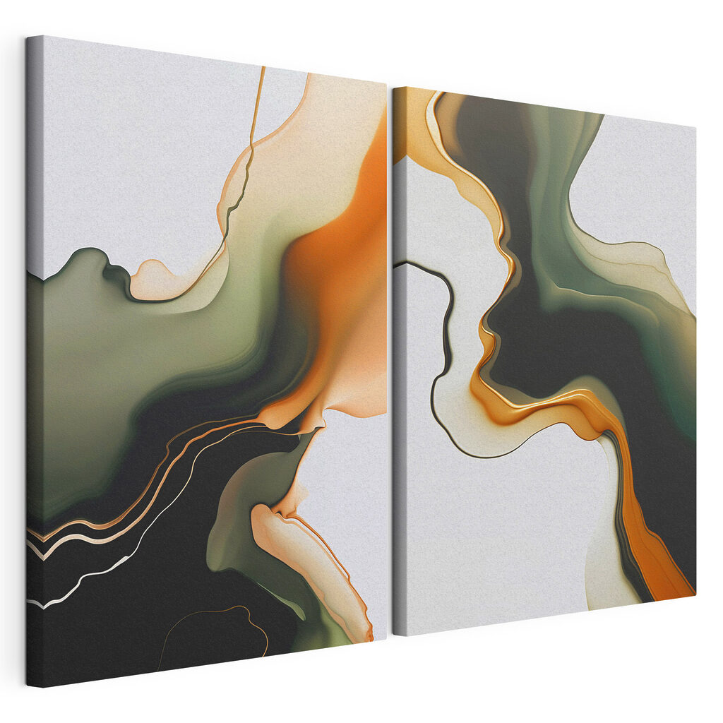 Flowing colors in harmonious patterns