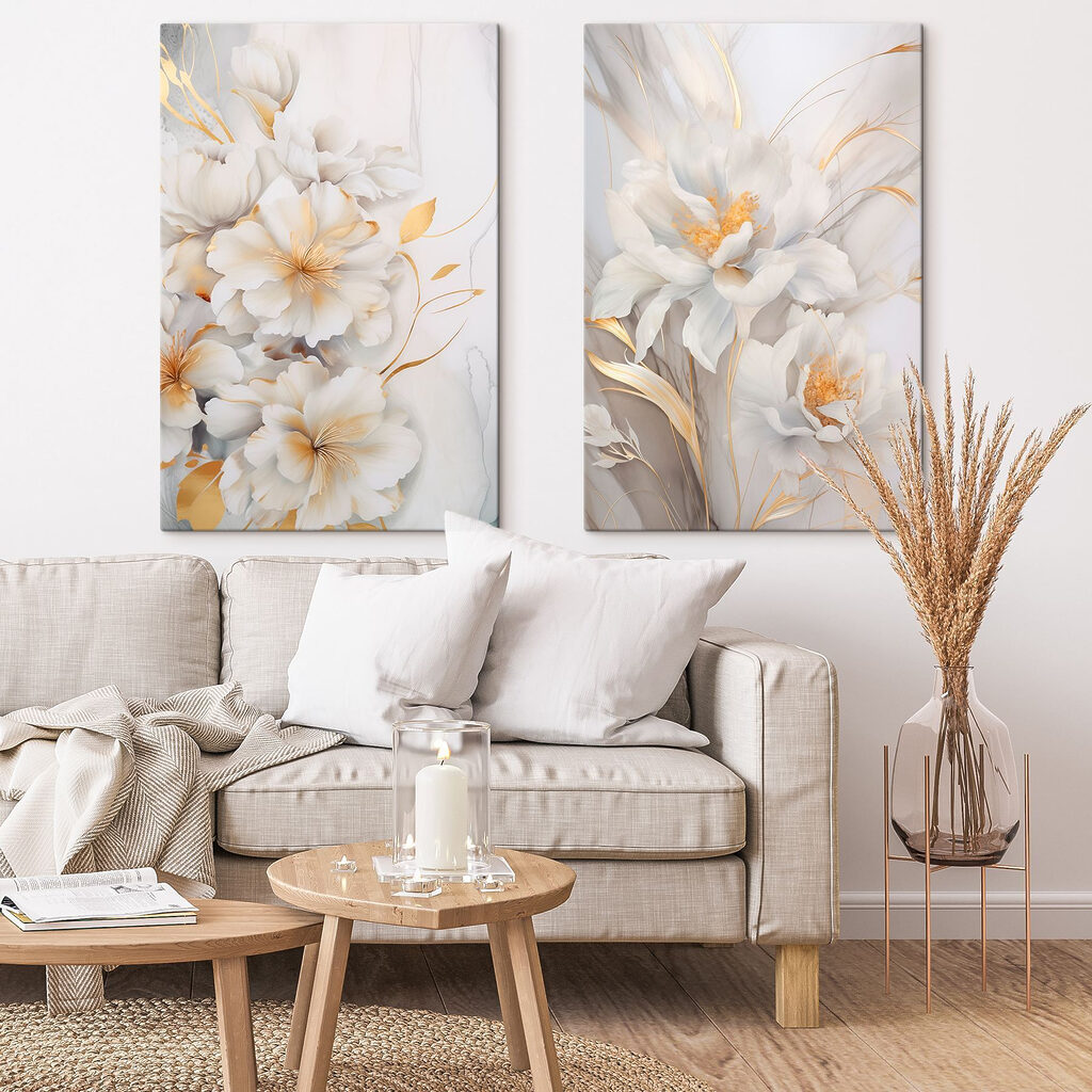 Blossoms in soft, delicate hues