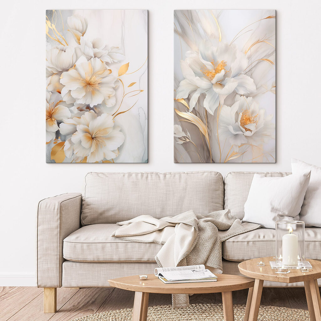 Blossoms in soft, delicate hues