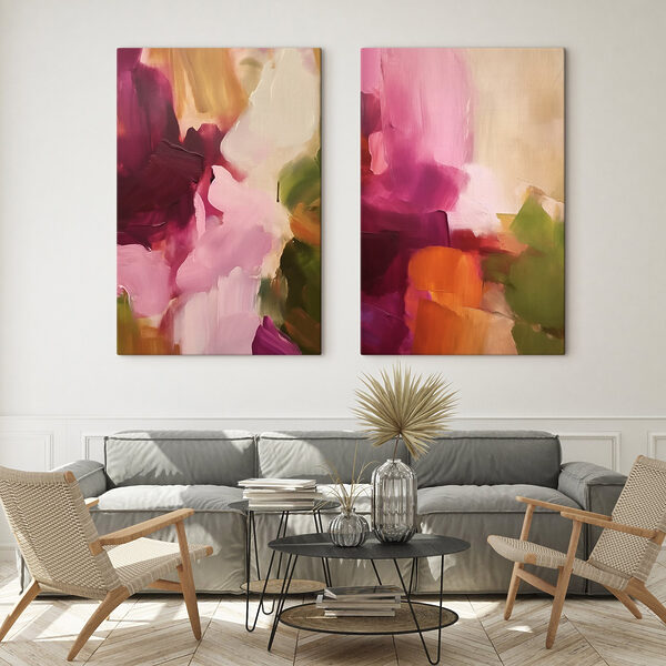 - Vibrant colors in abstract harmony