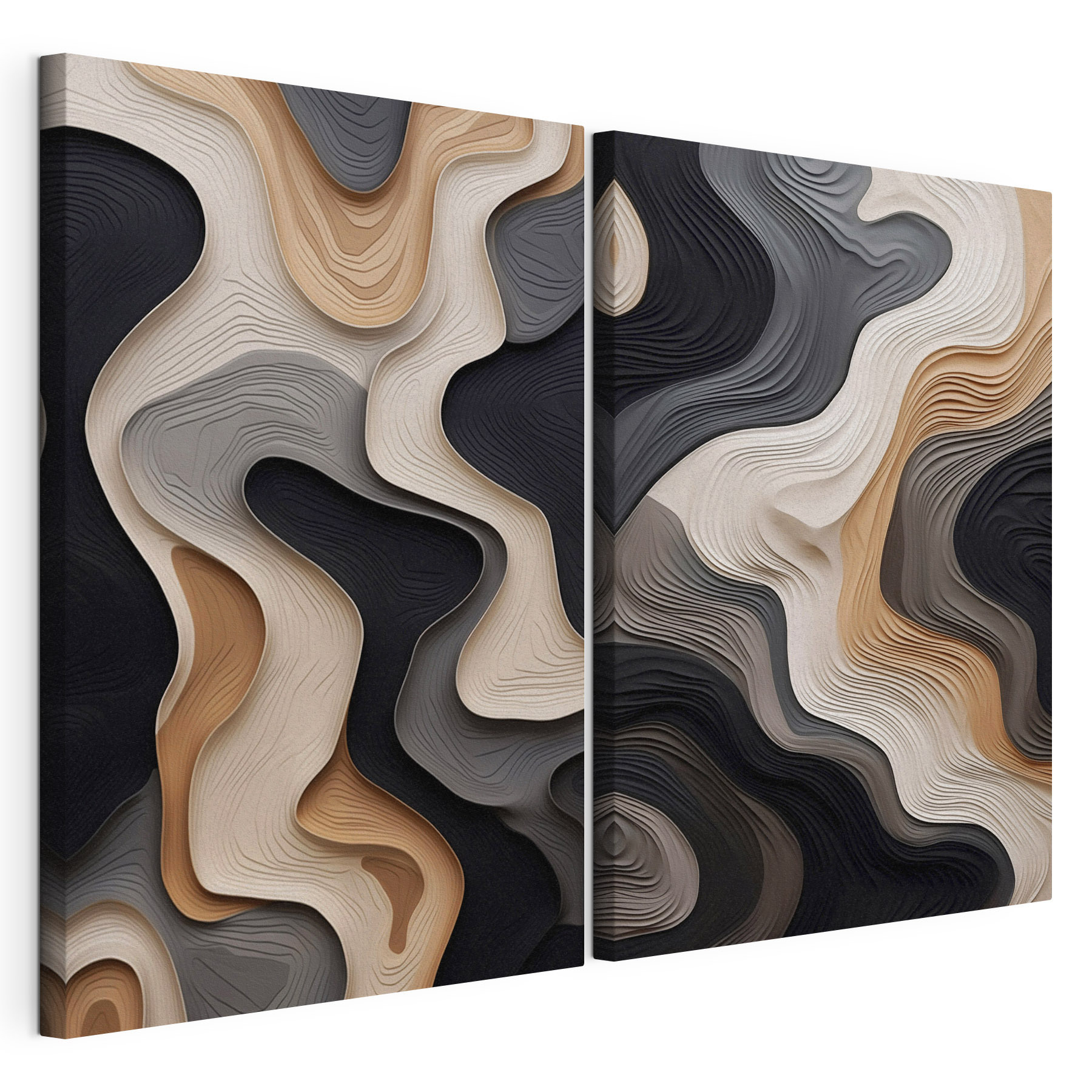 Flowing Patterns in Neutral Tones