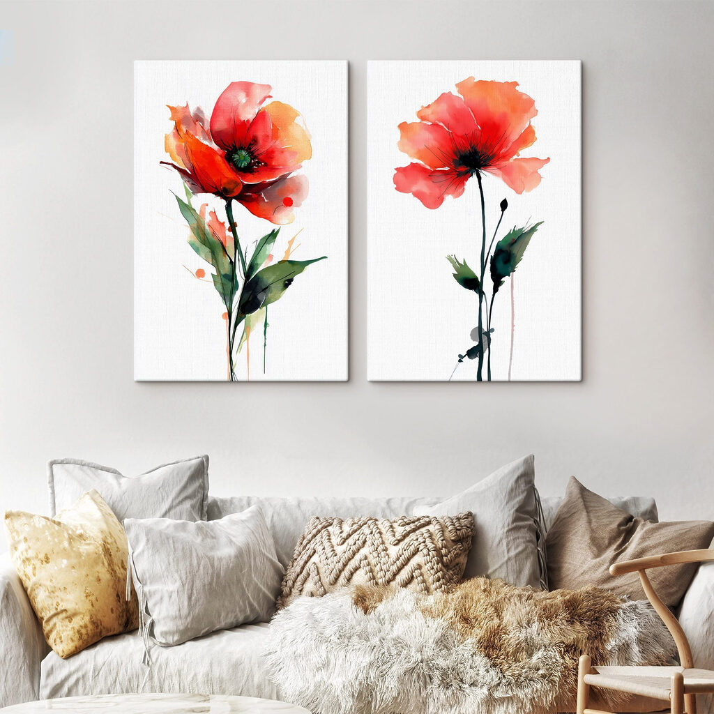 Vibrant flowers in graceful harmony