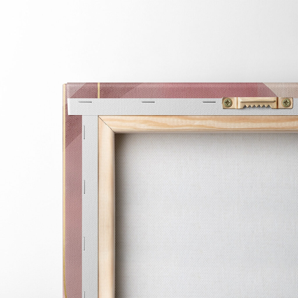 Geometric shapes in warm hues