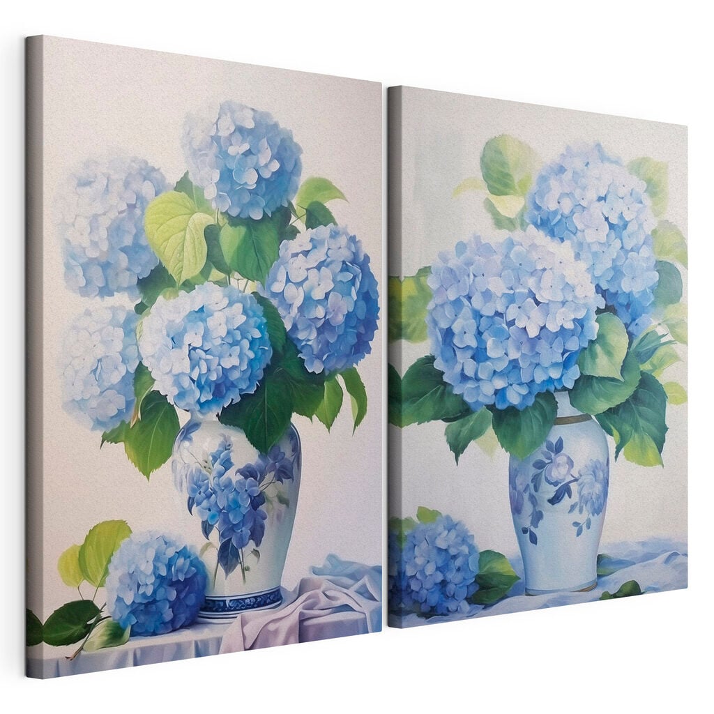 Painting of flowers in a vase