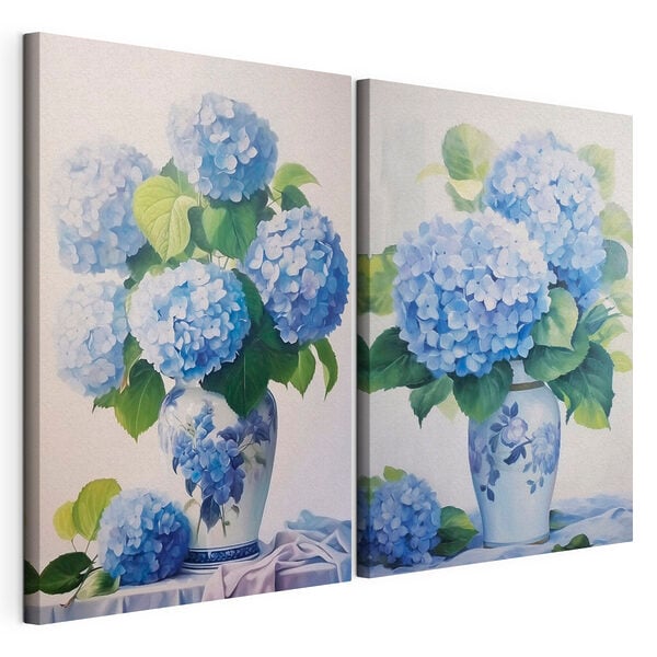 Painting of flowers in a vase