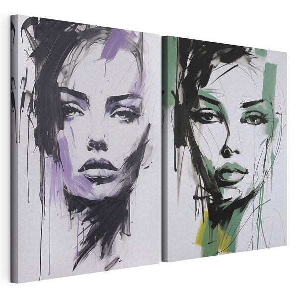 Painting of a woman's face