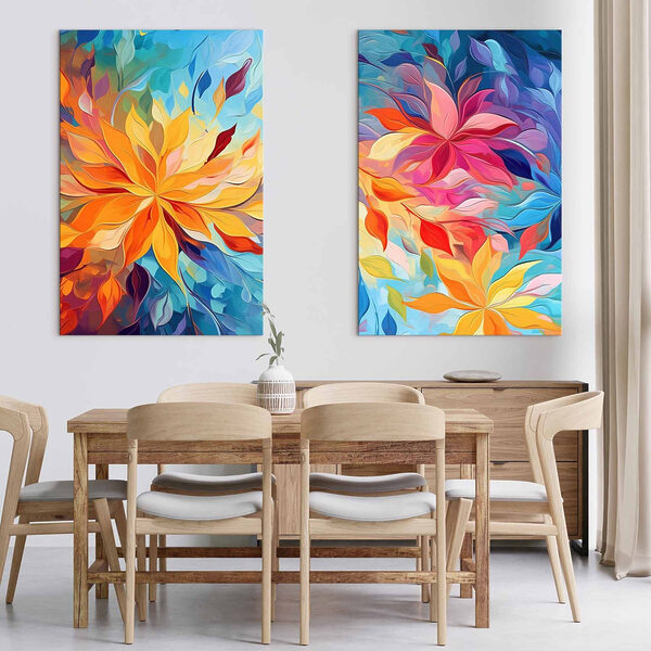 Two images of flowers