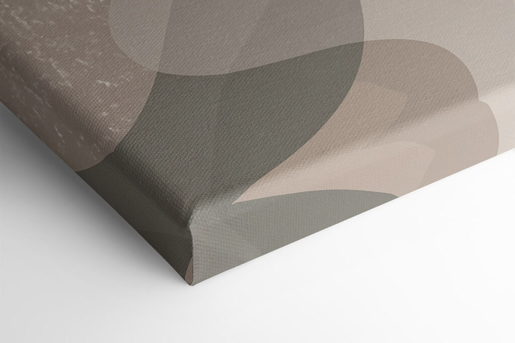 Fluid shapes in soft color palette