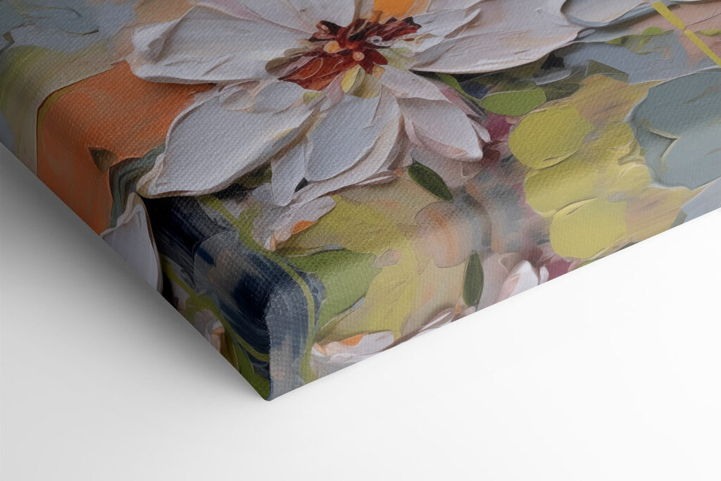 - Elegant blooms in soft pastel hues