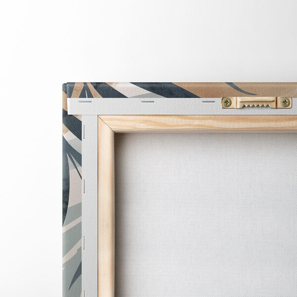 - Tropical foliage in soft colors