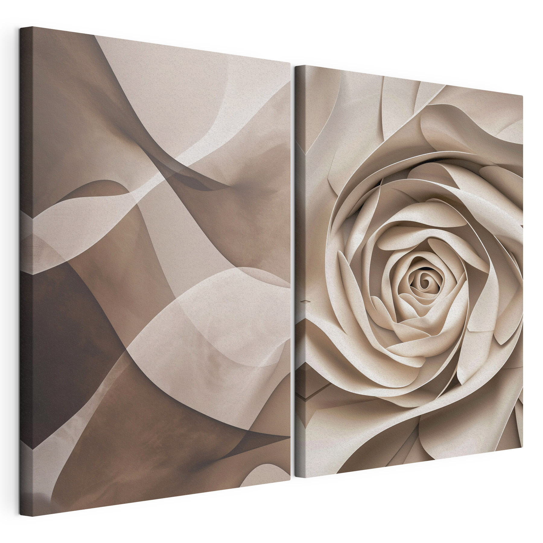 Flowing forms in soft tones