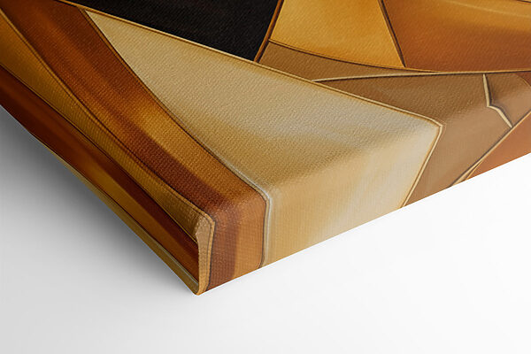 Dynamic shapes in warm tones