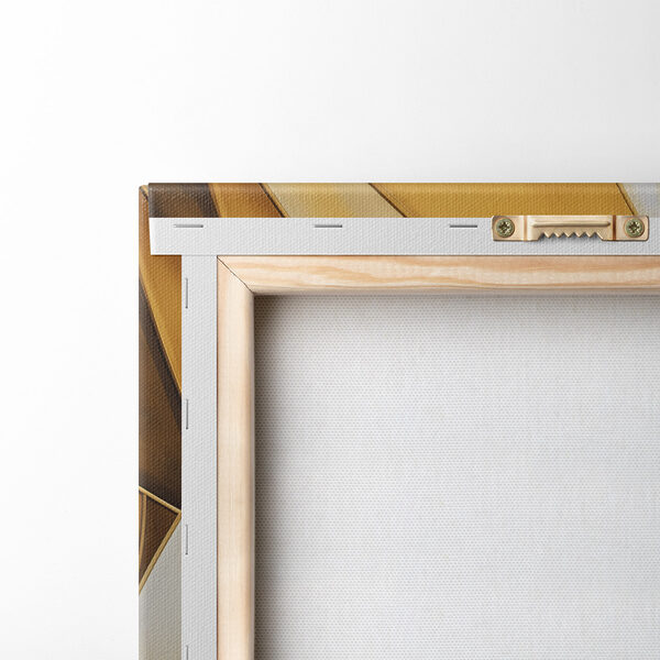 Dynamic shapes in warm tones