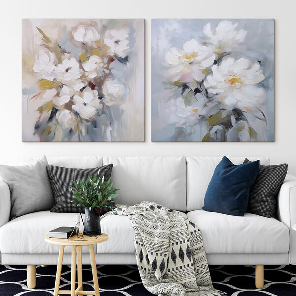 Delicate blooms in soft pastel hues