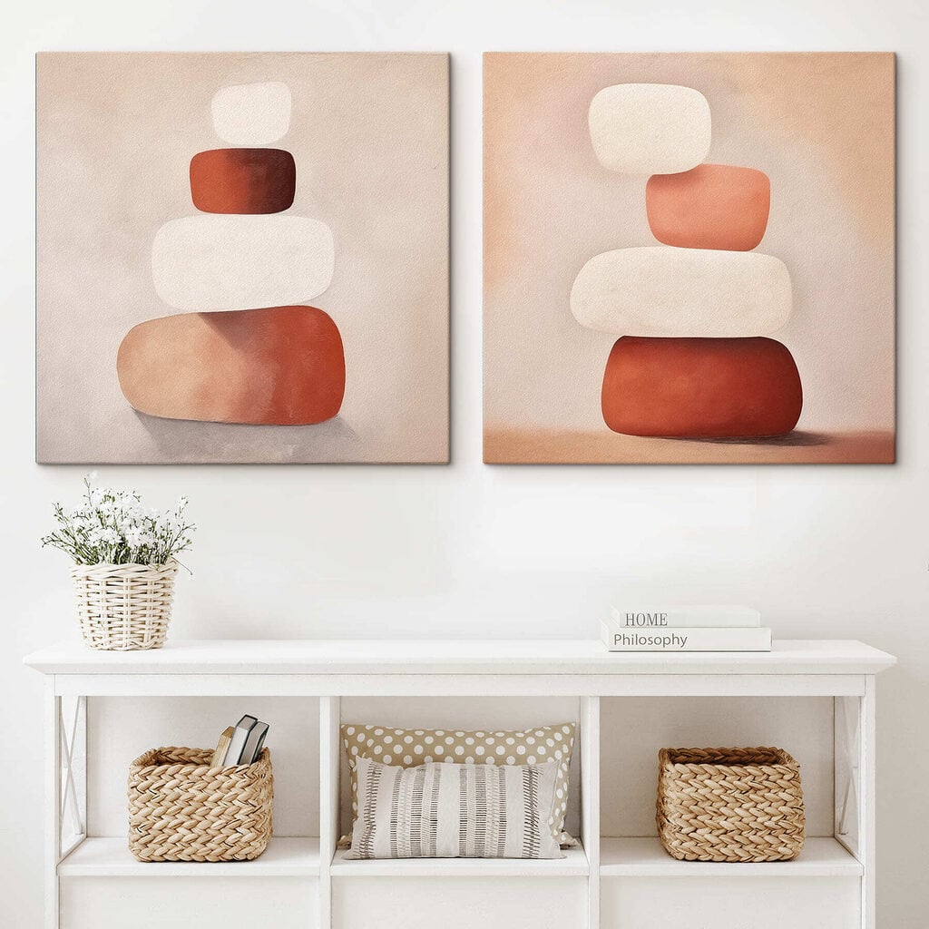 Painting of stacked objects