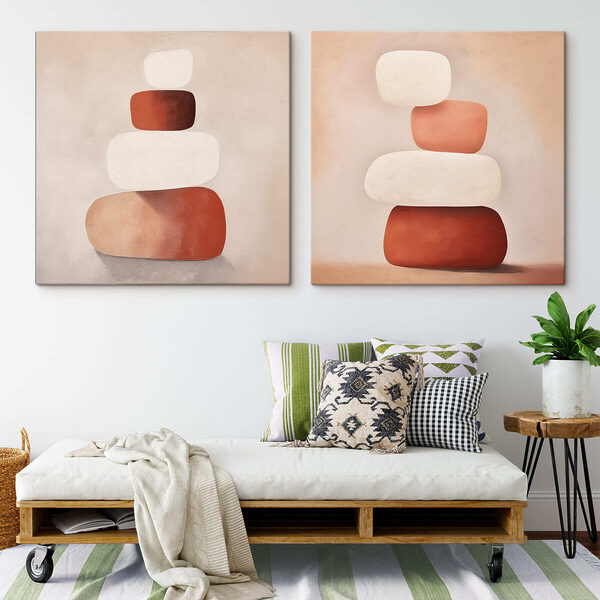 Painting of stacked objects