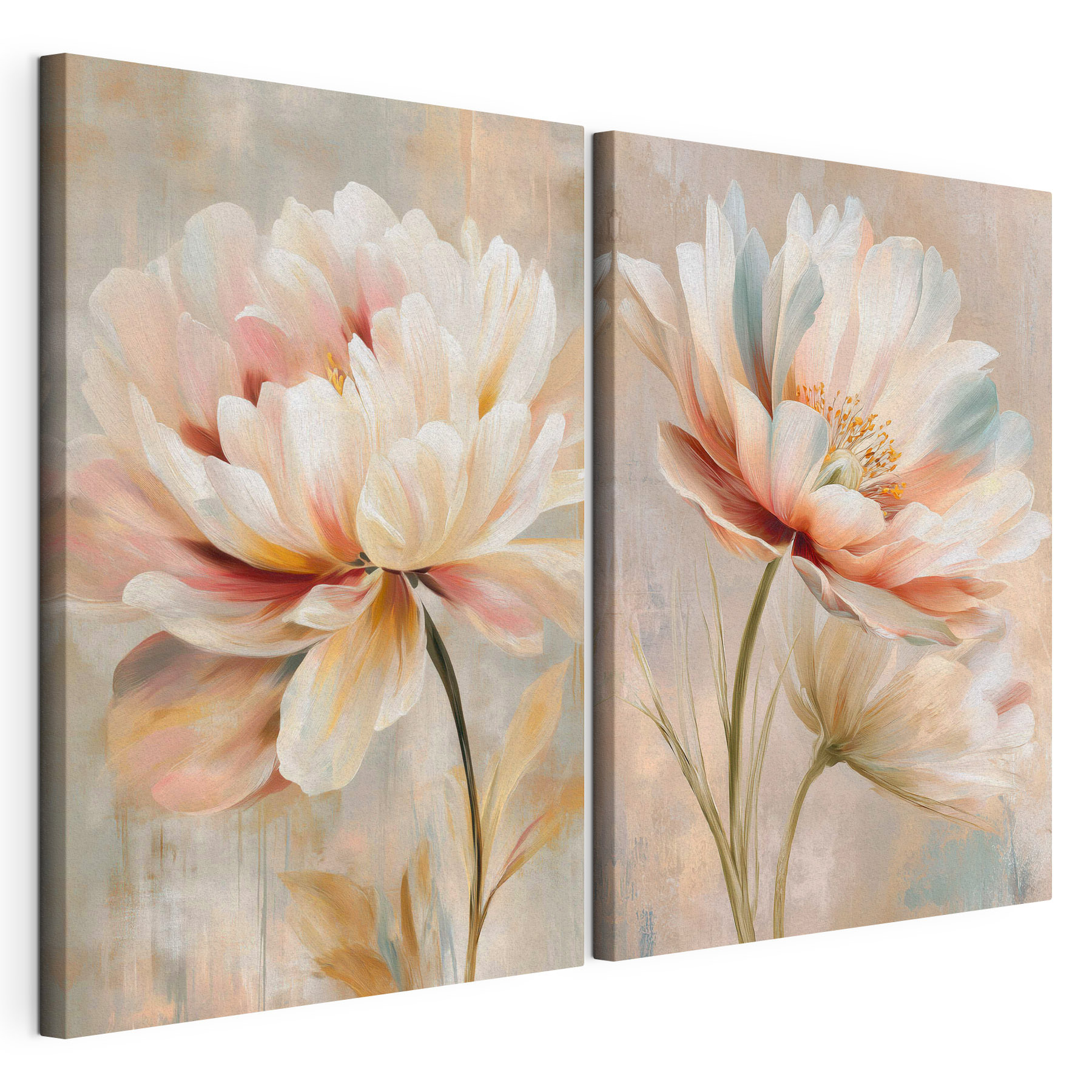 Delicate blossoms in soft hues