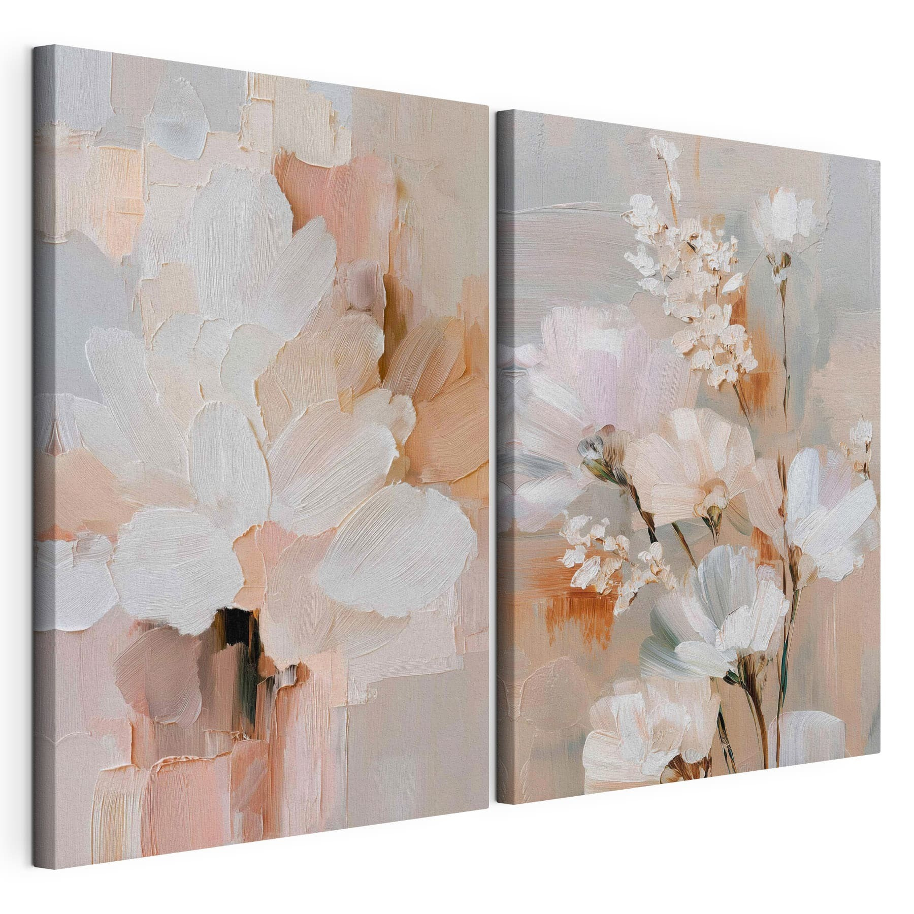 Delicate blooms in soft, warm tones