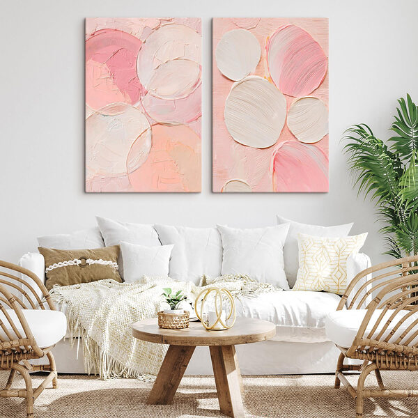 Soft hues of abstract circles