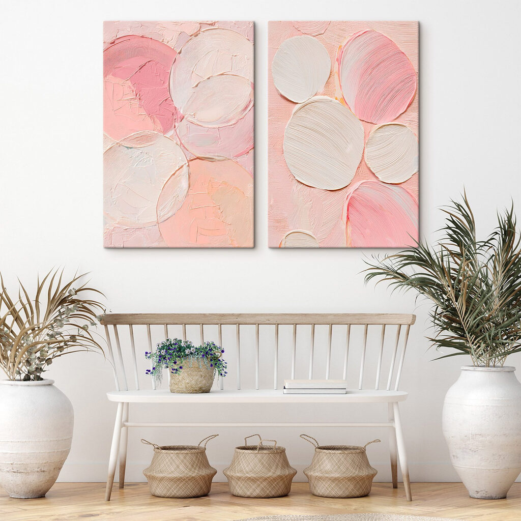 Soft hues of abstract circles