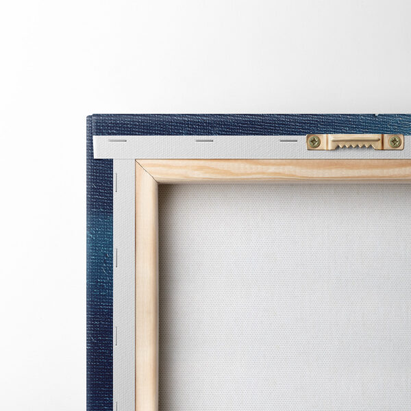 Flowing waves in serene blues