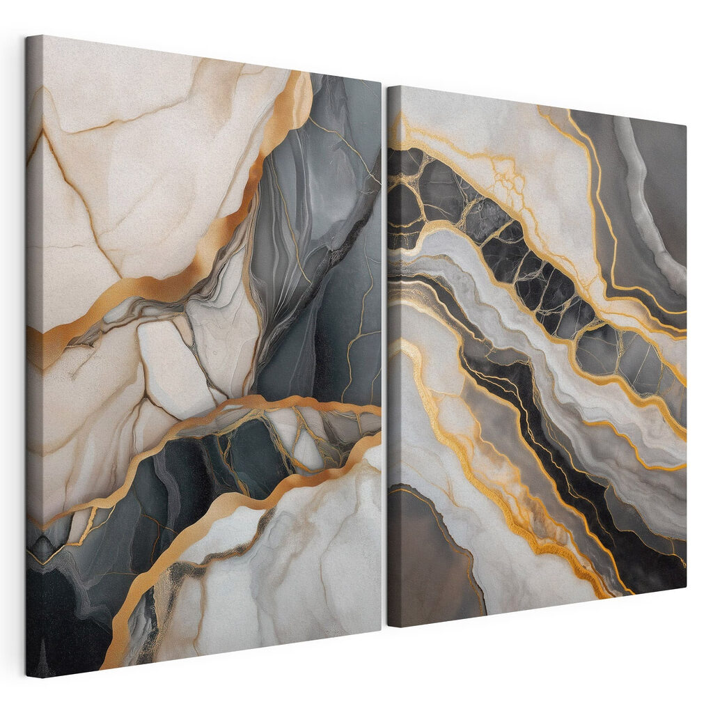 - Fluid layers of contrasting colors