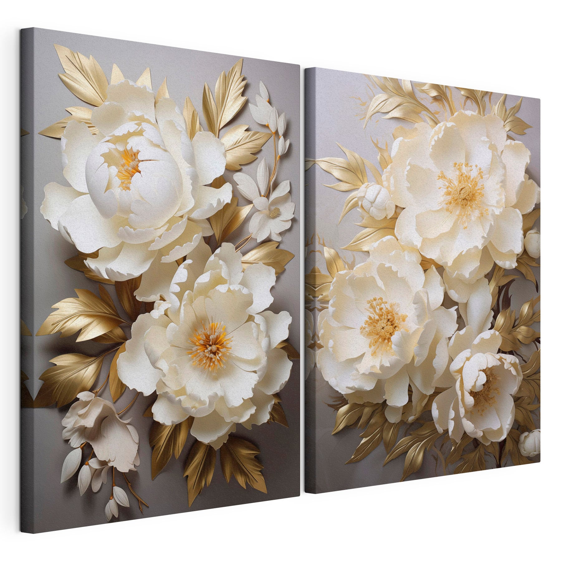 Collage of white flowers