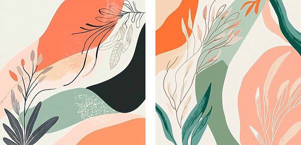 Two images of plants