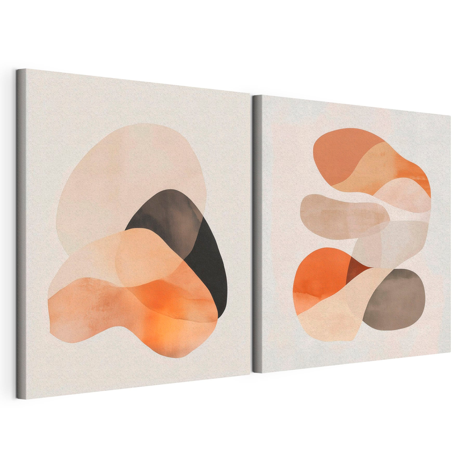 Soft shapes in warm hues