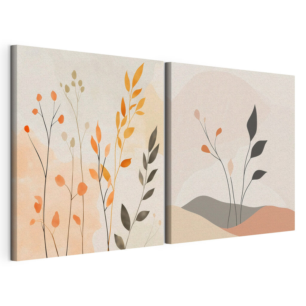 Two images of plants