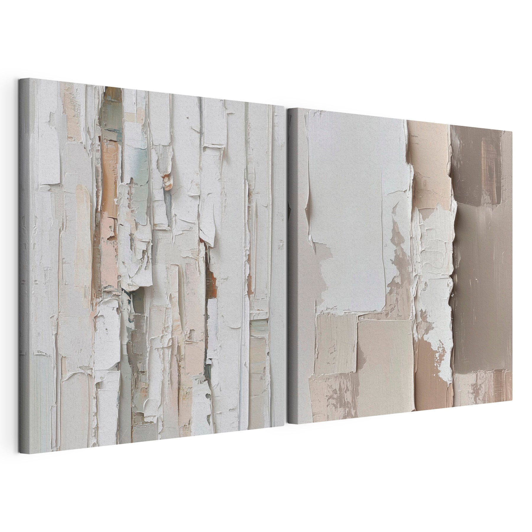 Textured layers in soft neutral tones