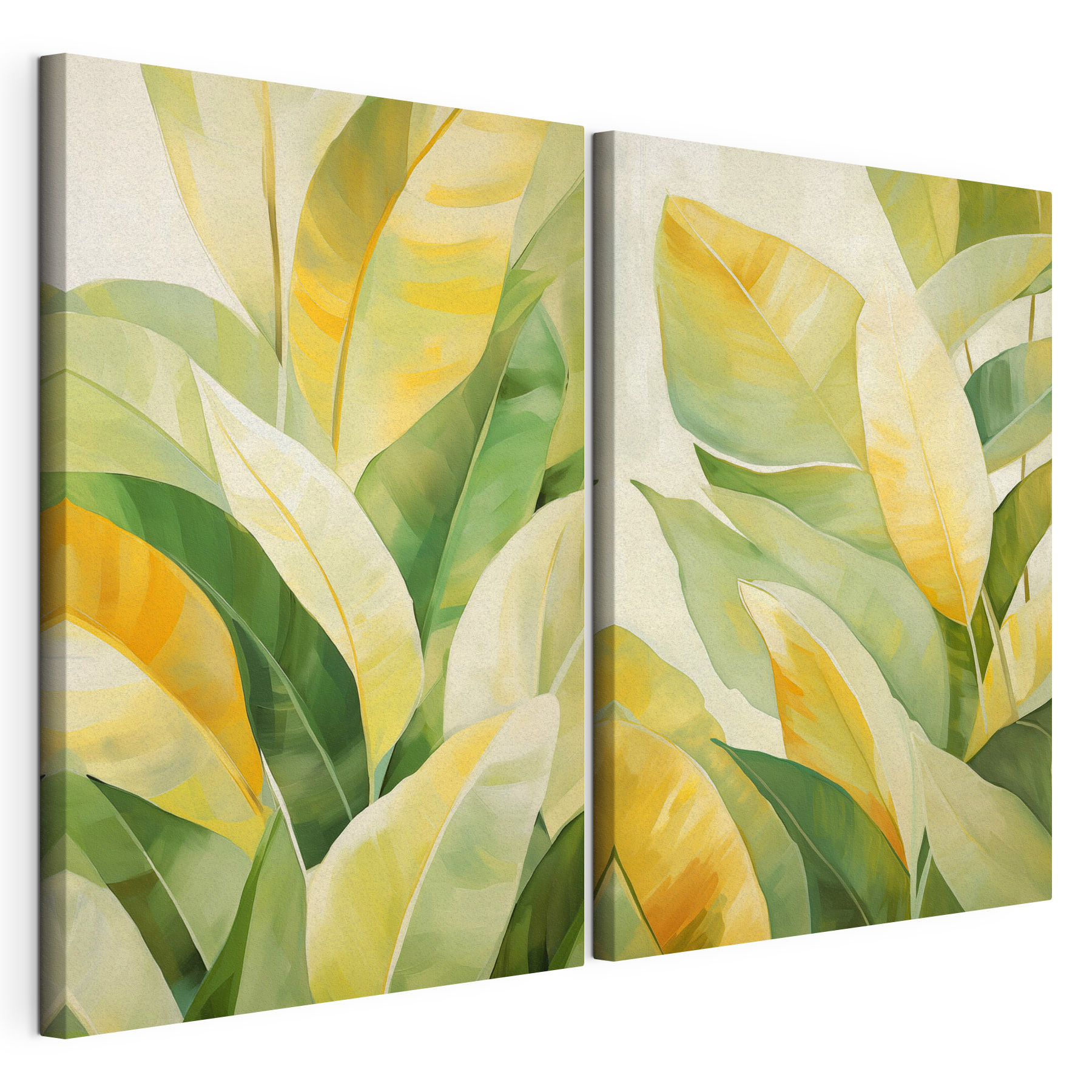 Vibrant Leaves in Soft Shades
