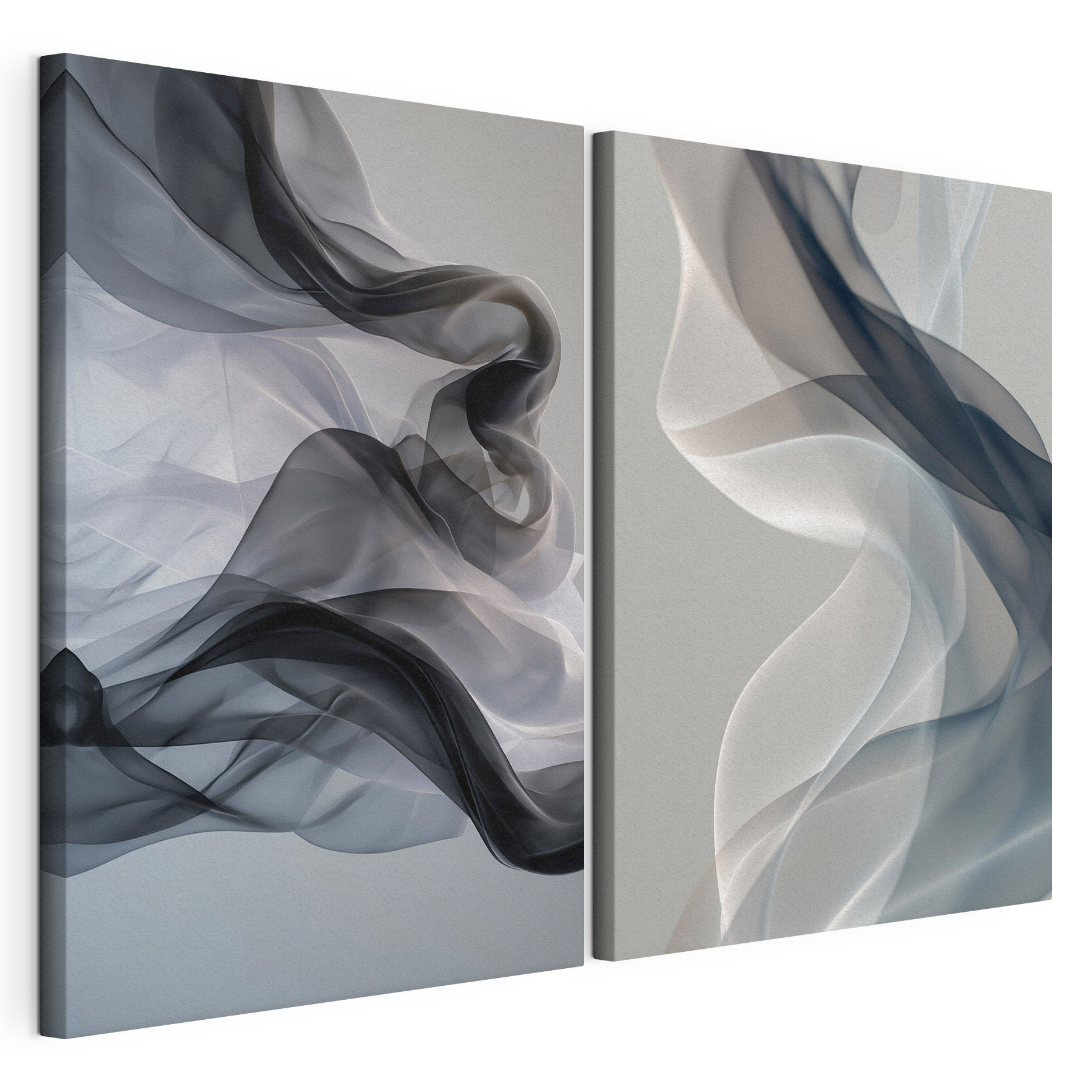 Flowing forms in soft shades
