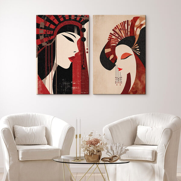 Couple of women with different colors