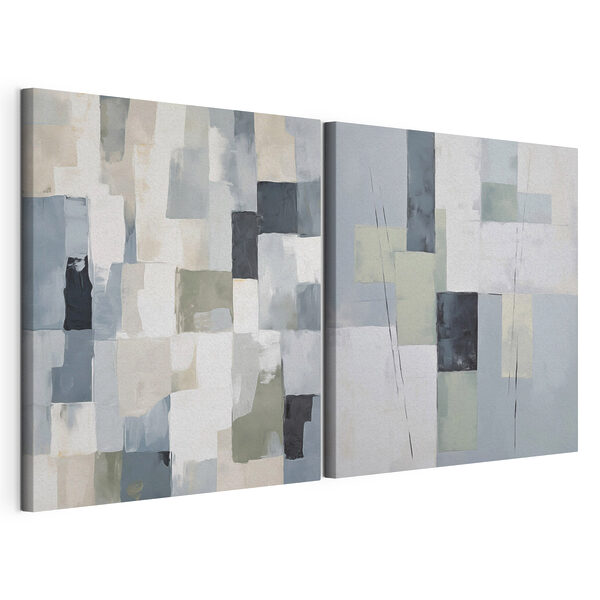 Painting of squares and rectangles