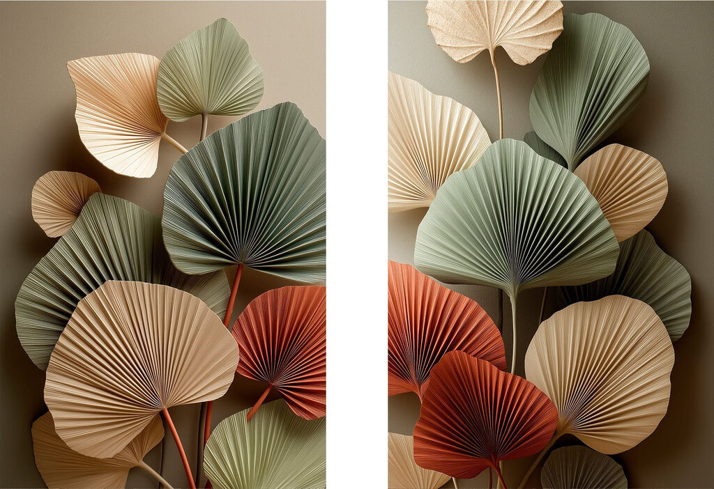 Elegant foliage in soft hues