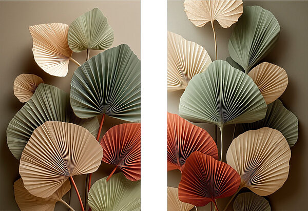 Elegant foliage in soft hues
