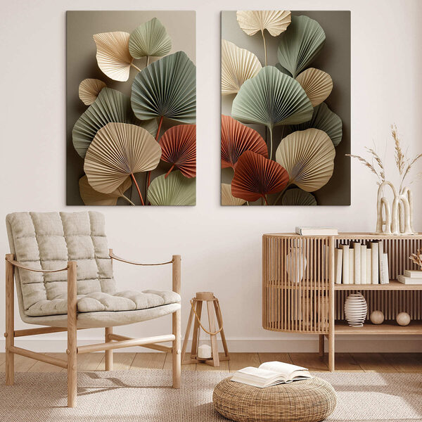 Elegant foliage in soft hues