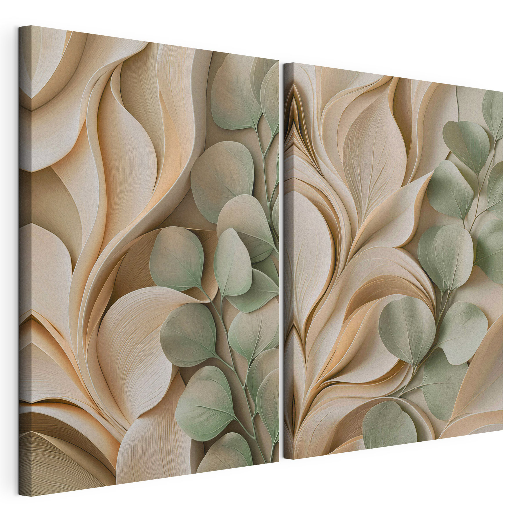 Natural curves and soft green leaves