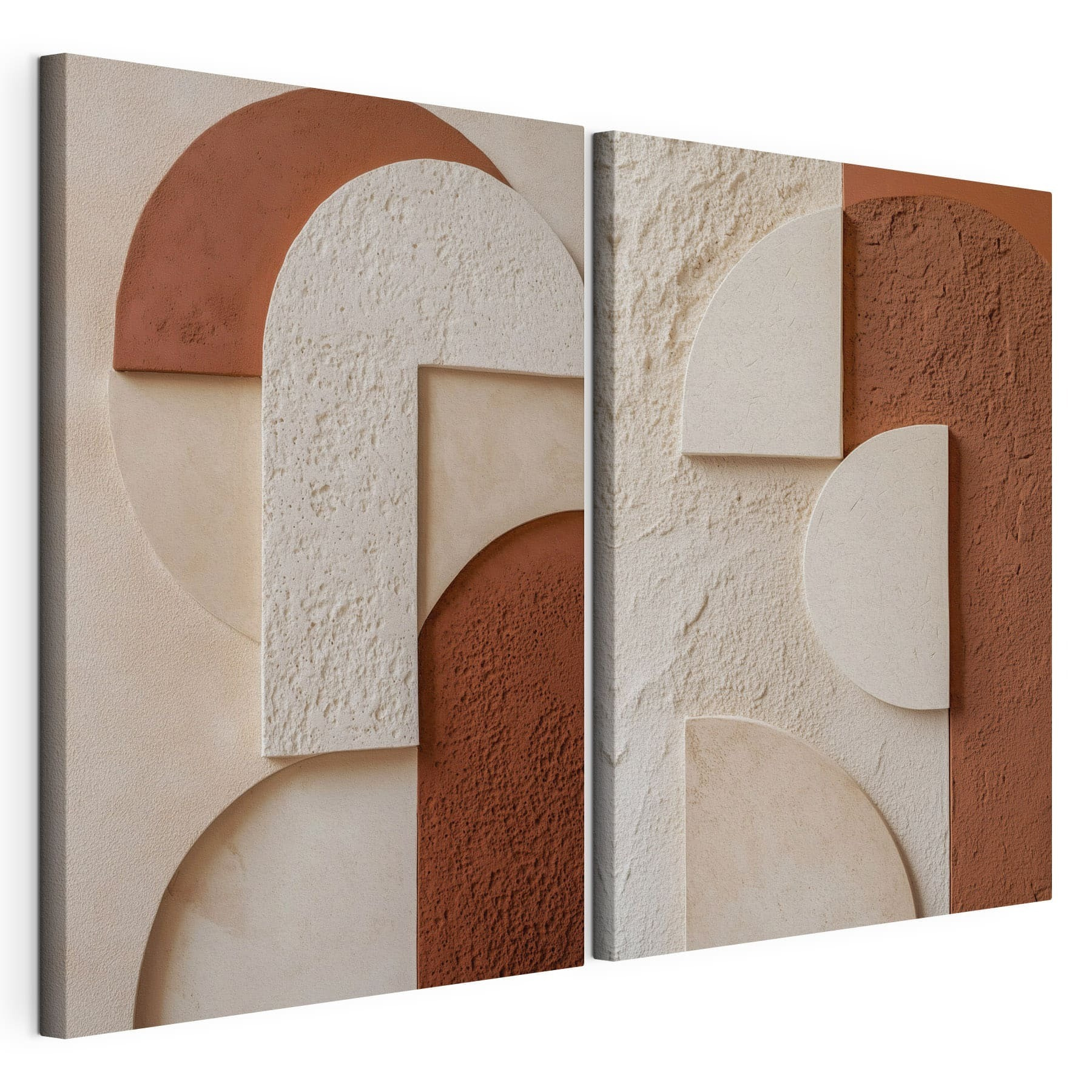 Elegant shapes in warm tones