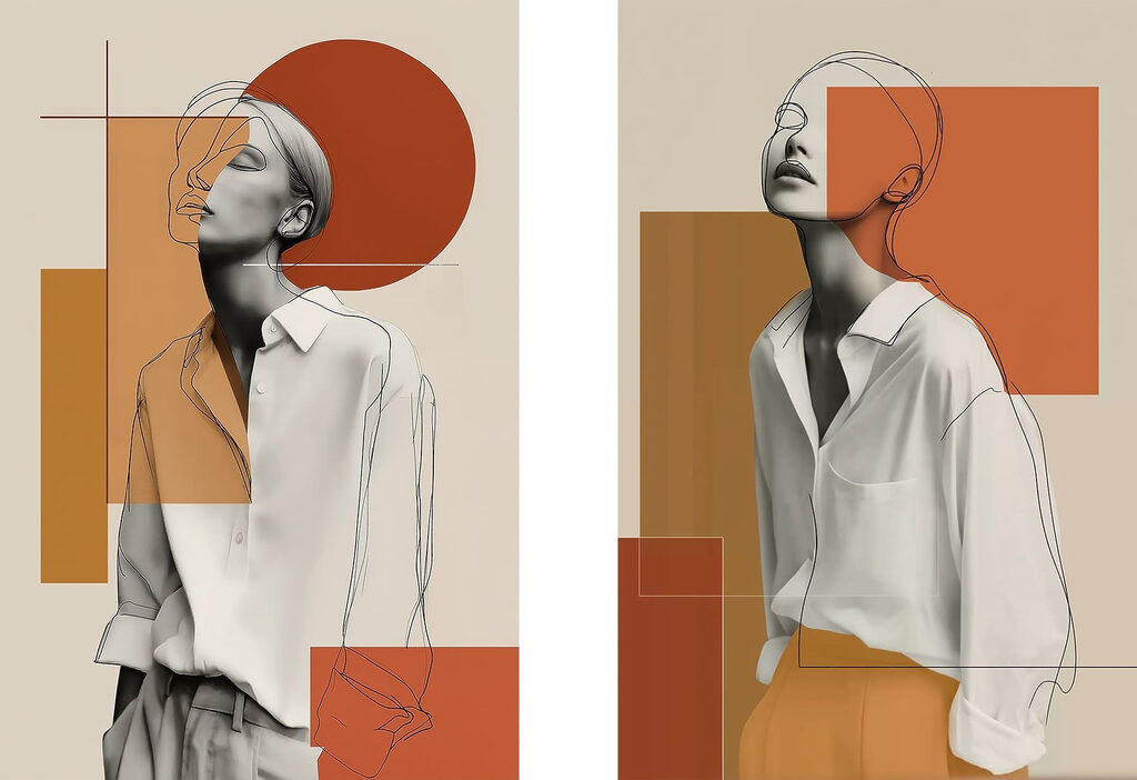 Collage of a woman
