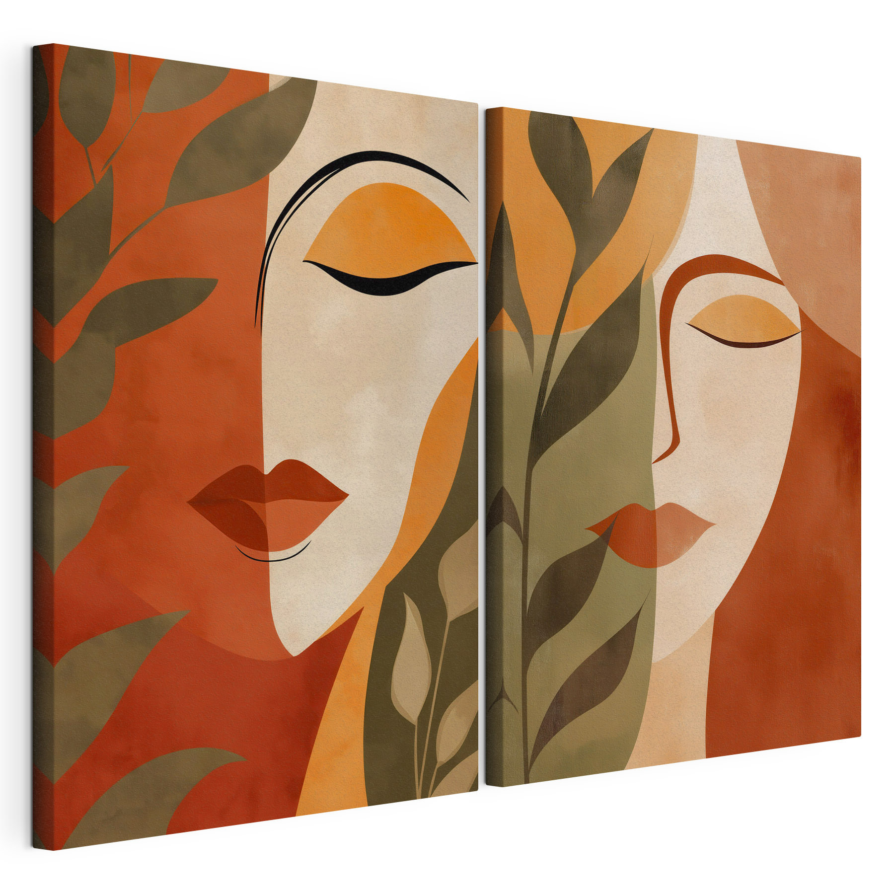 Collage of a woman's face
