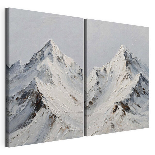 Mountain with snow on it