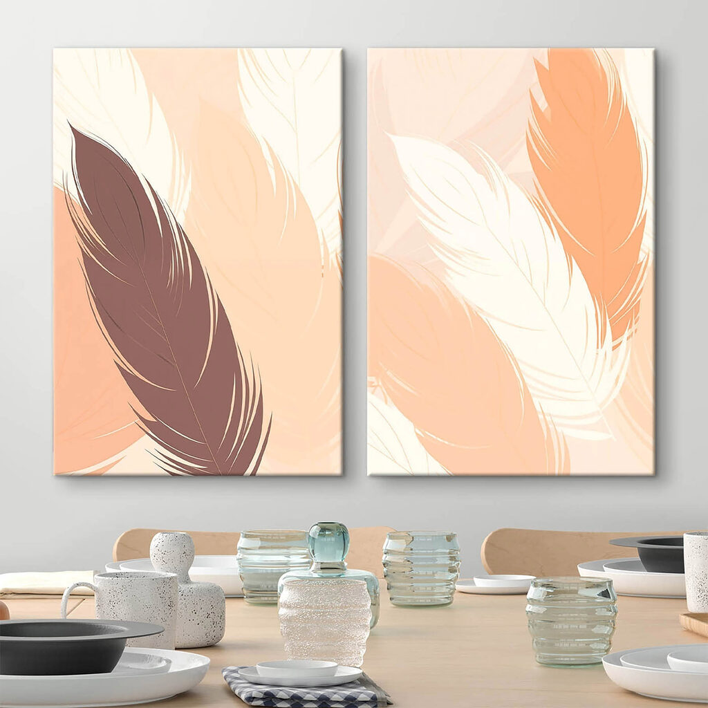 Soft hues of elegant feathers