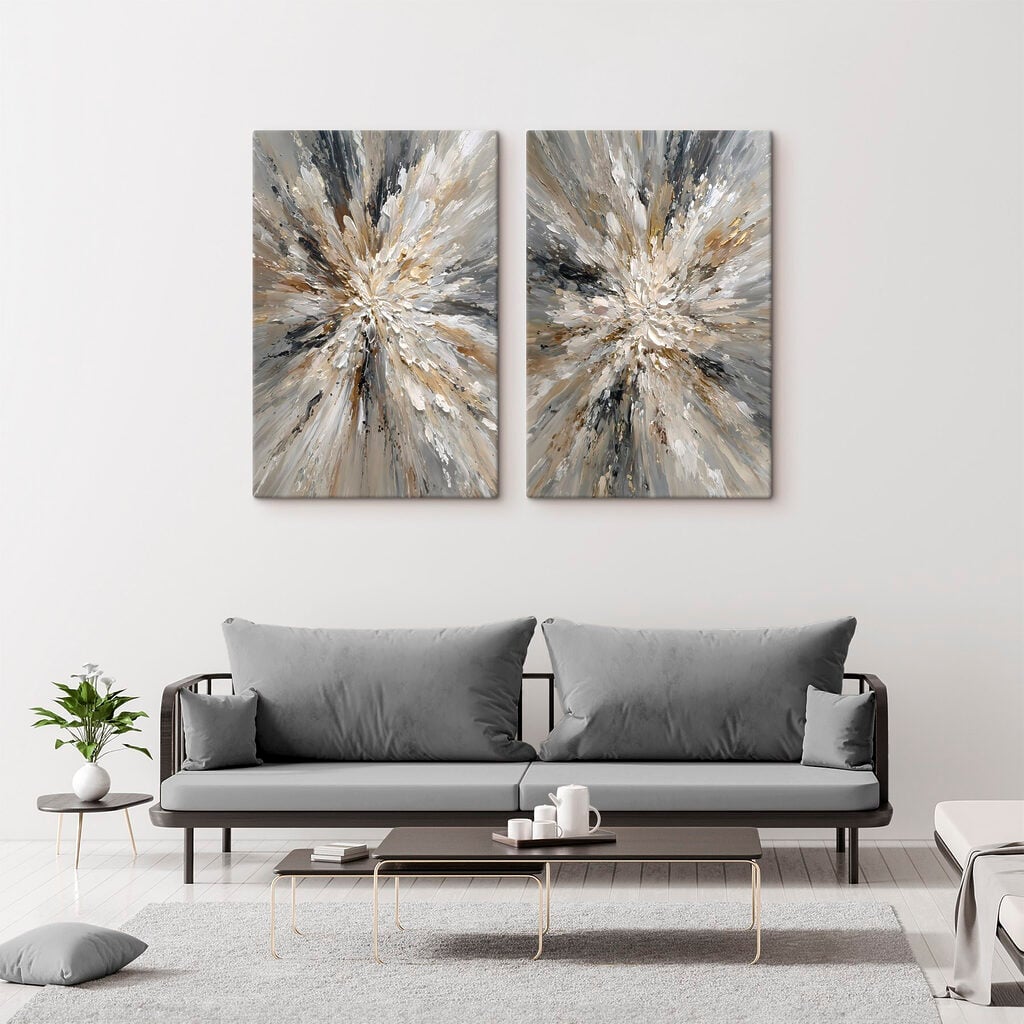 Dynamic burst of earthy tones