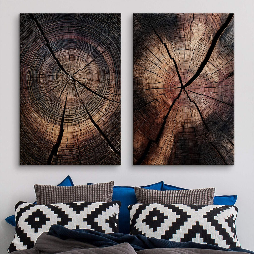 Natural patterns in aged wood