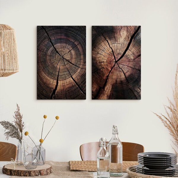 Natural patterns in aged wood