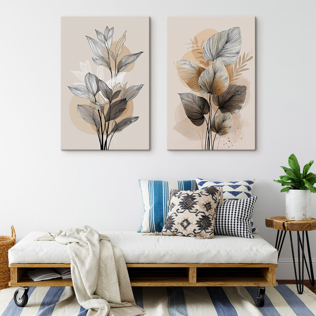 - Elegant botanical line art design